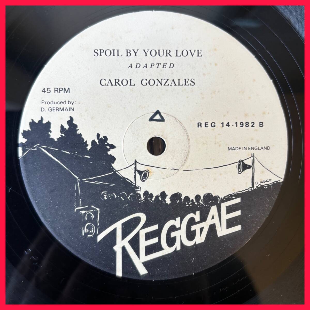 ★試聴!レア!後半dub接続【Carol Gonzalez - Spoil By Your Love / Audrey Hall - Angel In The Morning】12inch Reggae REG 14-1982 UK拍卖