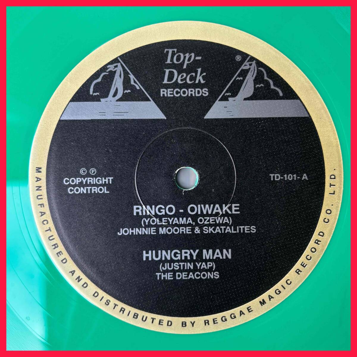 ★試聴!送料230円でOK!鉄板/Killer Ska!4曲収録【Johnny Moore & The Skatalites - Ringo - Oiwake】10inch Top Deck Records TD-101 UK拍卖