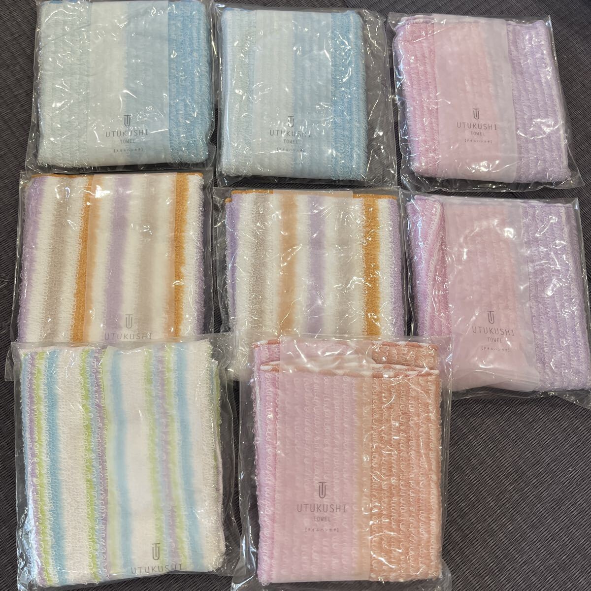定価4400円 タオルハンカチ 8点 まとめて UTUKUSHI ウツクシ タオル パイル マイクロファイバー 日本製 KIYOI 新品拍卖