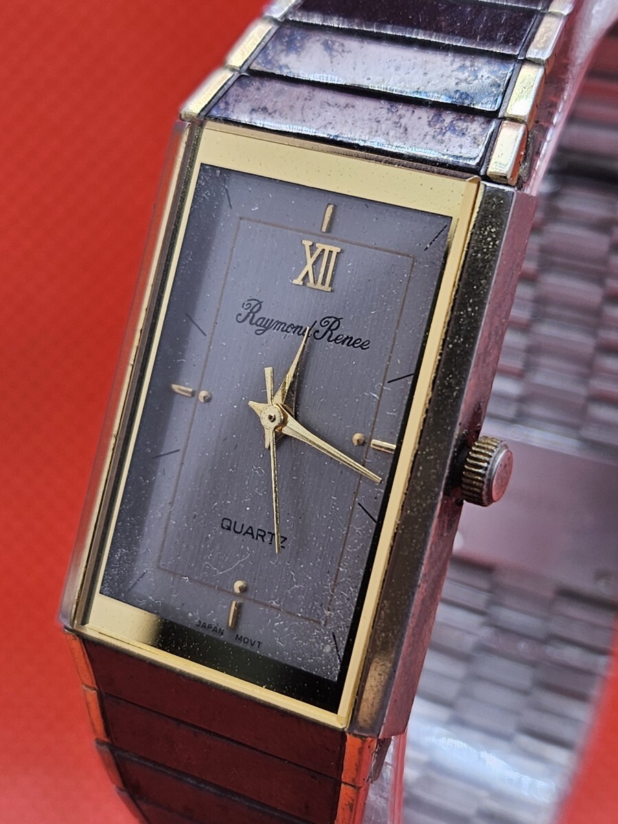 稼働品 RAYMOND RENEE QUARTZ 純正ブレス レディース腕時計 ヴィンテージ アンティーク 電池交換済み G3037拍卖