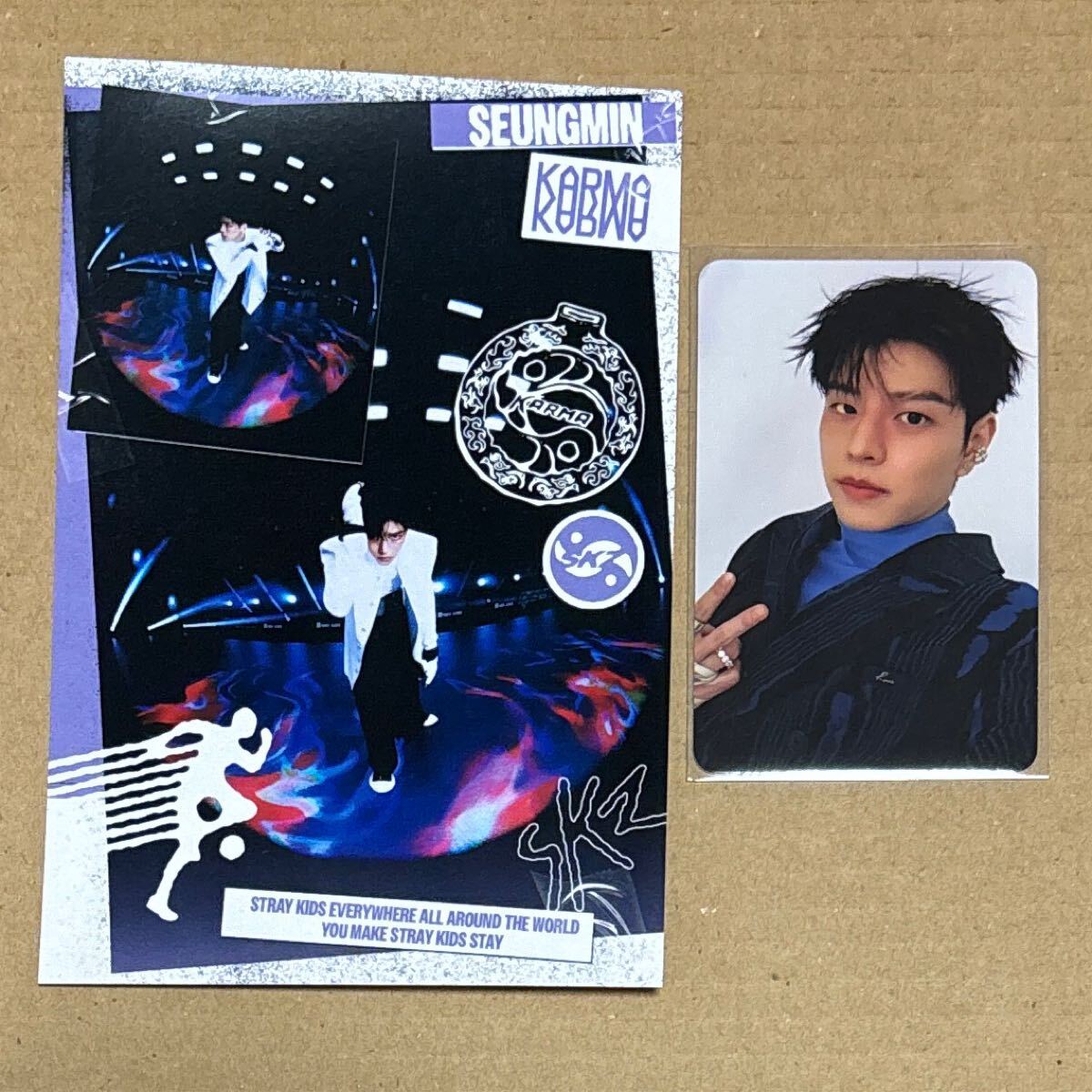 スキズ StrayKids KARMA ACCORDION VER トレカ 2カットフォト スンミン ストレイキッズ拍卖