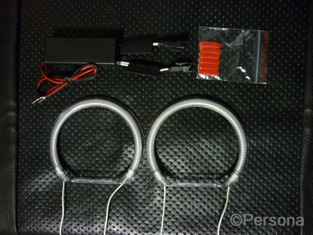 CCFLイカリングキット 半円型 C型 96mm リング2個とインバーター1個 ※定形外は送料無料※ ホワイト ブルー レッド 円型も有り拍卖