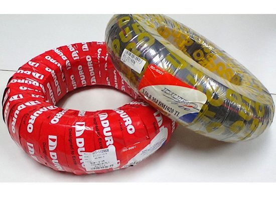 ◆キタコ モンキー 8インチ チューブレスタイヤ DURO 350-8T/L(1本) DURO 110/80-8T/L(1本)(セット販売)●拍卖