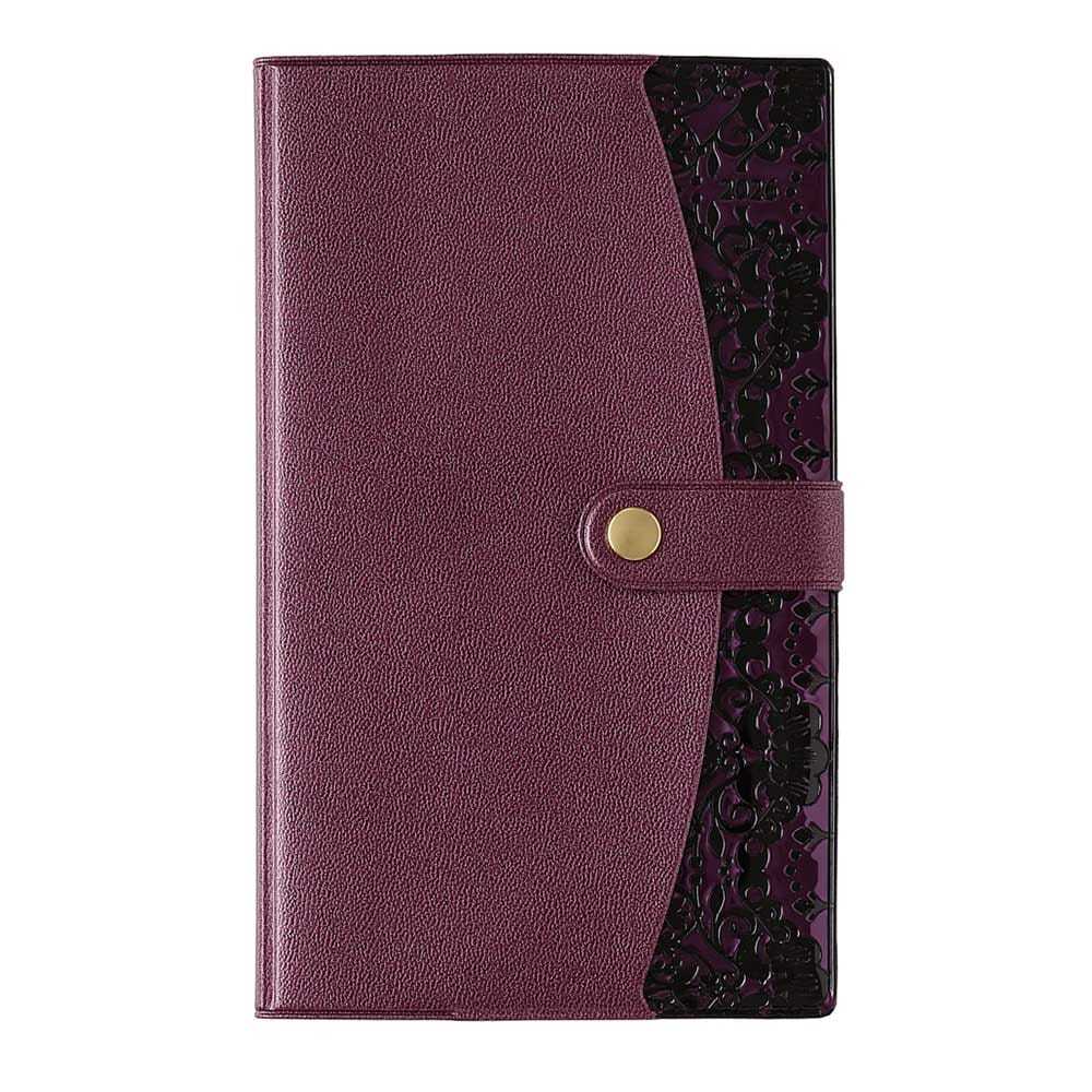 @【即決】▽2026年 ダイアリー▽ ノルティ 手帳 スケジュール帳 2025年12月~ 月曜始まり マンスリー 外ポケット付 ボルドーワイン / 2788拍卖