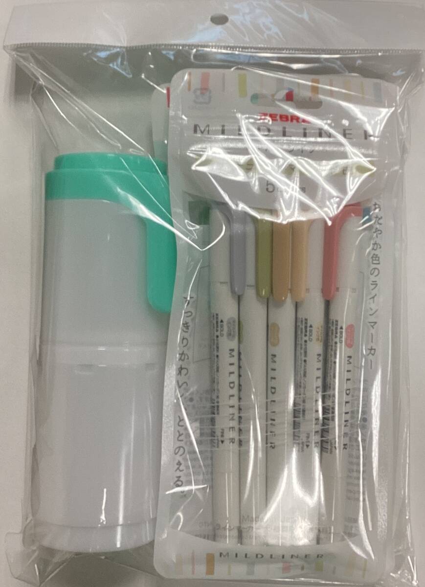@【即決】▽数量限定 マイルドライナー15色セット 限定ビッグボトル付き(ミント色)▽ ゼブラ マーカーペン 蛍光ペン // WKT7-15C-BB-A拍卖