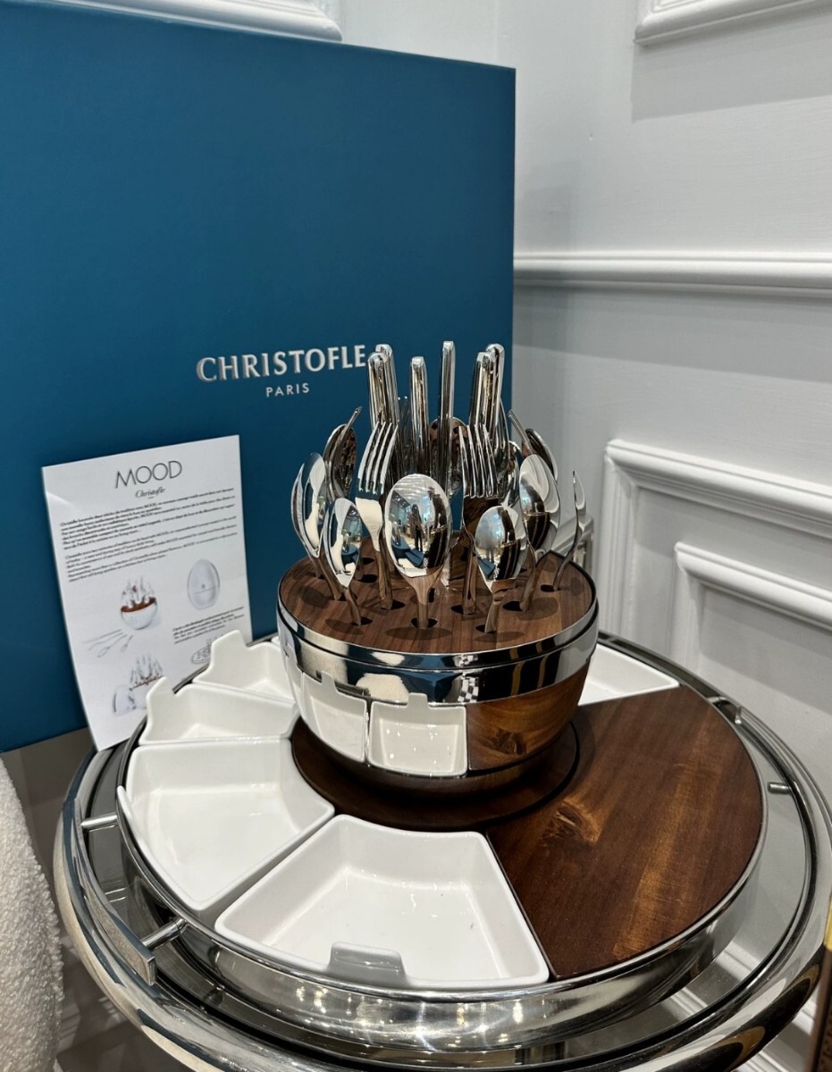 Christofle MOODParty ステンレストレイ Mood カトラリー 24 本セット拍卖
