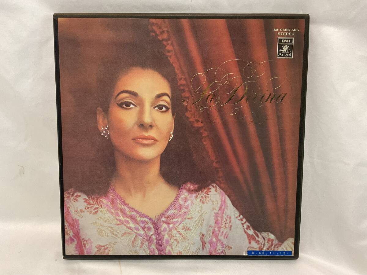 □クラシックLP マリア・カラス/ラ・ディヴィーナ 栄光のマリア・カラス 3枚組BOX ライナー有拍卖