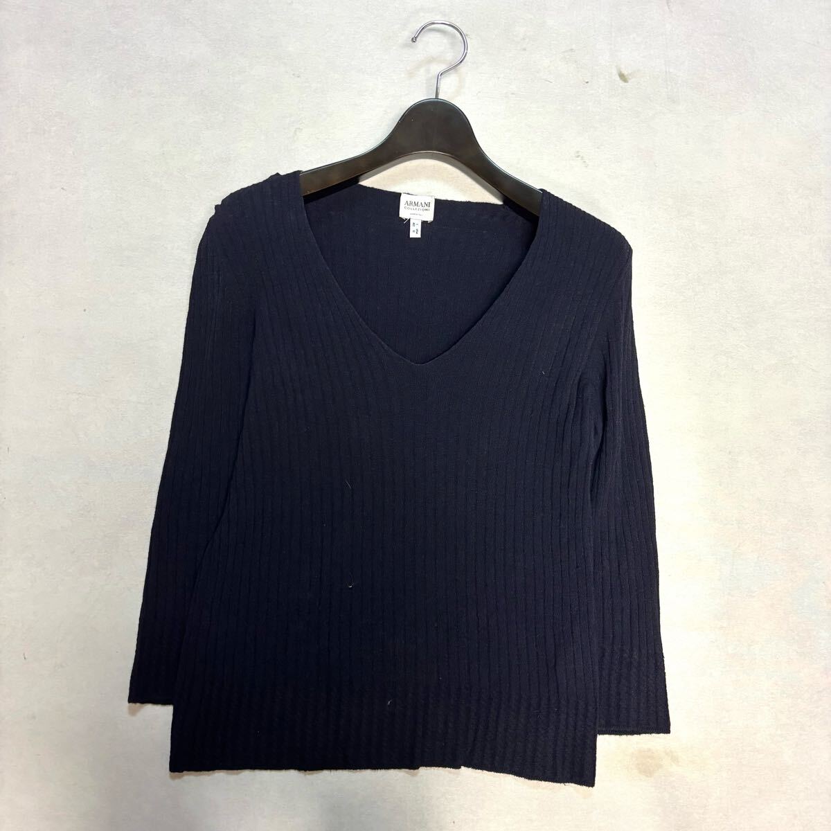 AA ◇ 良品/人気モデル!! 'イタリア製' ARMANI COLLEZIONI アルマーニコレッツィオーニ 長袖 ニット セーター size:42 レディース トップス拍卖