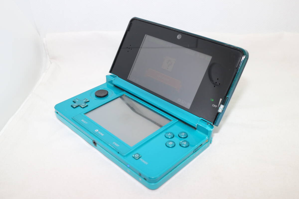 9407 任天堂 Nintendo 3DS ニンテンドー3DS 本体 アクアブルー CTR-001 通電のみ確認 動作未確認. 拍卖