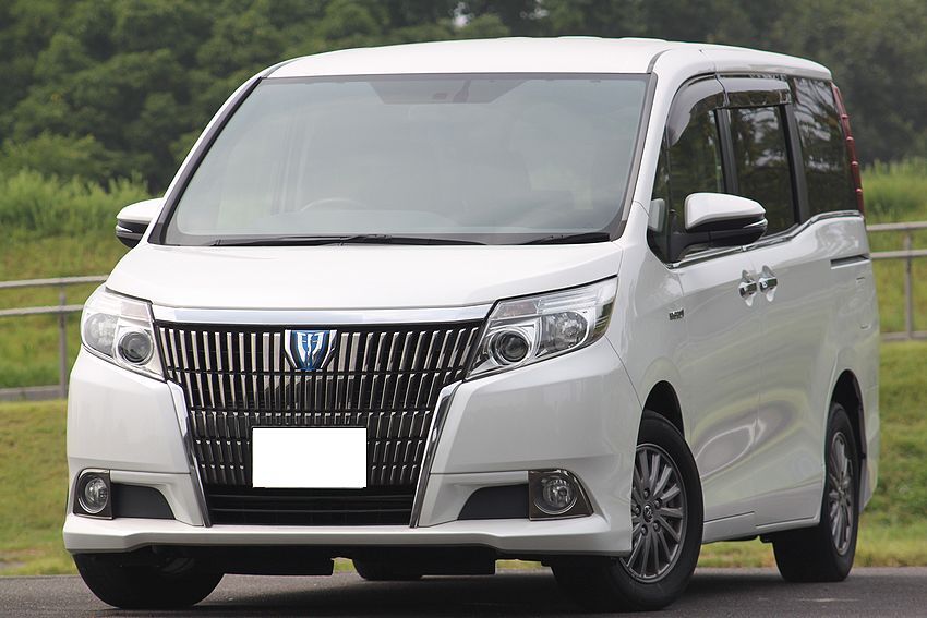 H27 エスクァイア ハイブリット 地デジナビ/純正AW/シートヒーター/両側パワースライドドア/ETC/シートカバー/7人乗り拍卖