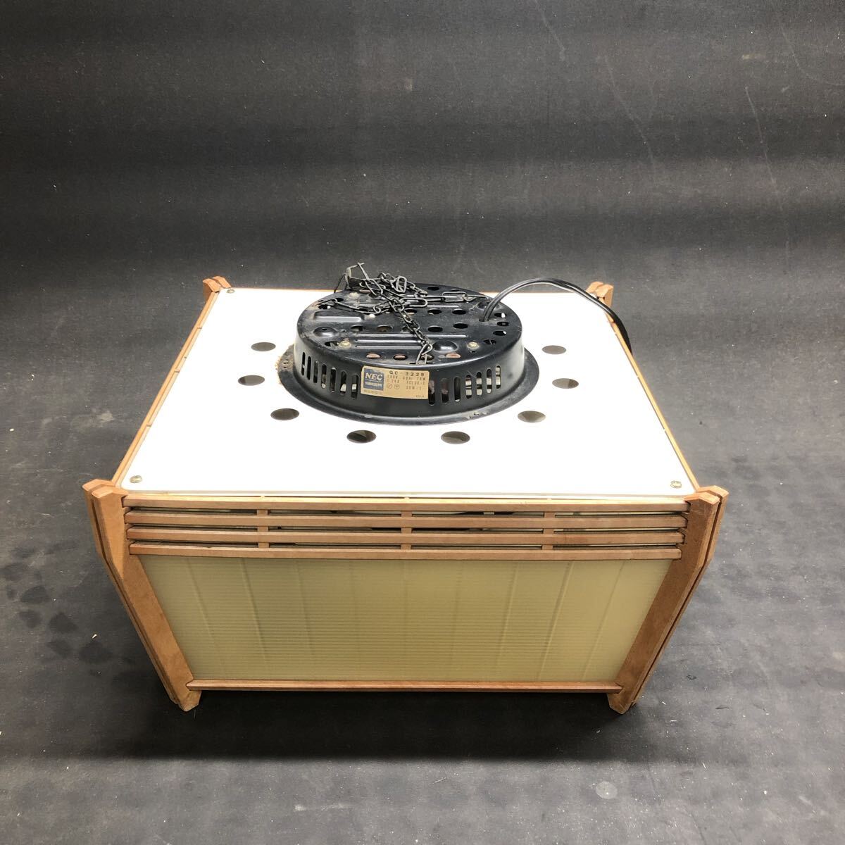 H3383 NEC 和風蛍光灯ペンダント 昭和レトロ 点灯確認済 30W×2拍卖