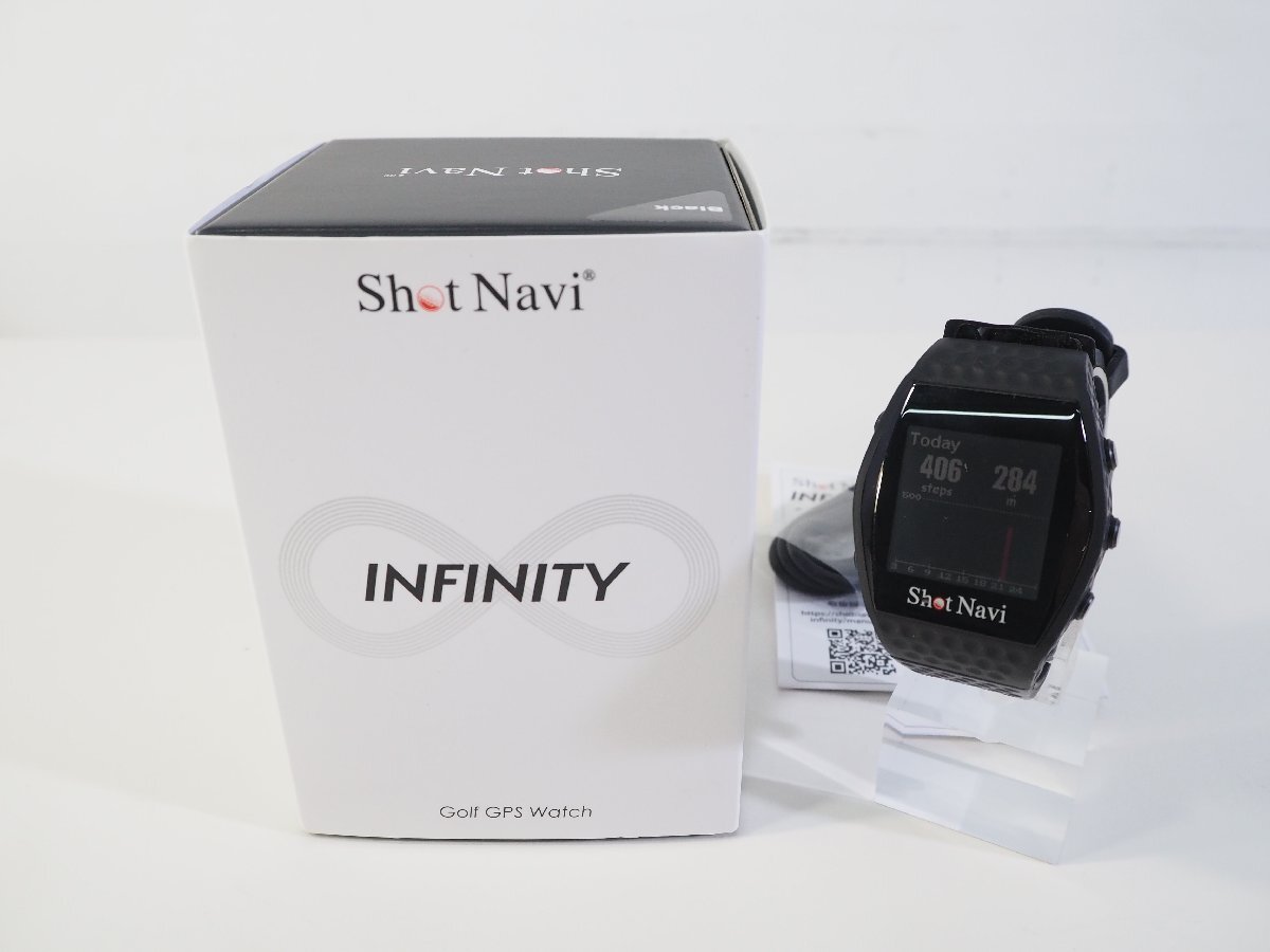 ☆681☆ Shot Navi ショットナビ INFINITY インフィニティ ゴルフ用 GPSナビゲーション 腕時計型拍卖