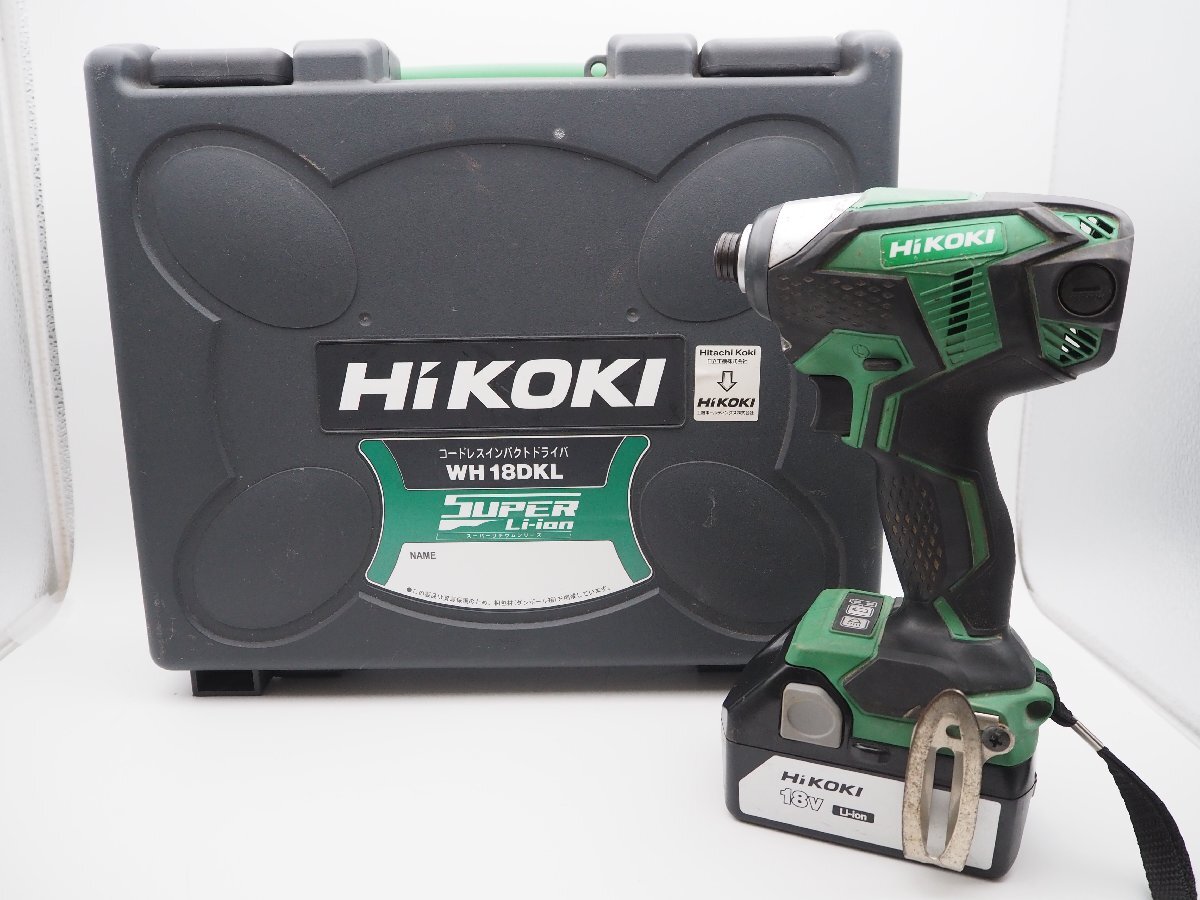 ◆642◆ HiKOKI ハイコーキ コードレスインパクトドライバ WH14DKL拍卖