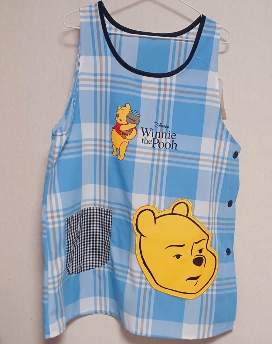 新品送料無料 プーさん エプロン 大人用 保育士 介護士 M-L 拍卖