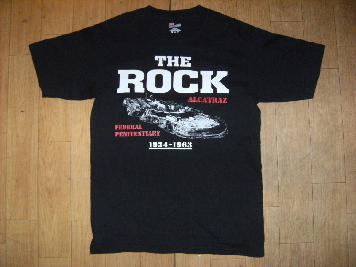 廃番★レトロ ハイチ製 ヘインズ製 アメリカ サンフランシスコ アルカトラズ刑務所 THE ROCK Tシャツ★ギャング ヤクザ 暴走族 囚人 犯罪者拍卖
