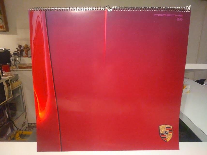 廃版★非売品★昭和レトロ★ドイツ製★当時物 旧車 1990年 PORSCHE Calender ポルシェ カレンダー★外車 レース F1 レーシングカー 高級車拍卖