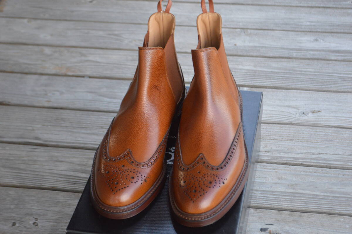 新品 CROCKETT&JONES製 US7.5D/UK7 サイドゴアブーツ ブラックフリース ブルックスブラザーズ拍卖