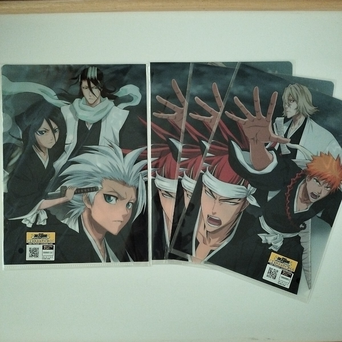 4枚セット 新品未開封 2008年 劇場版BLEACH Fade to Black 君の名を呼ぶ 前売り券購入特典、A5 ミニクリアファイル ブリーチ拍卖