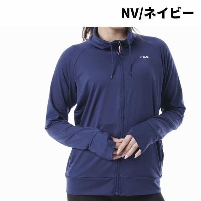 【Mサイズ】新品 FILA フィラ レディース ブロックメッシュUVウェア ラッシュガード 長袖スポーツウエア 229723 ネイビー拍卖