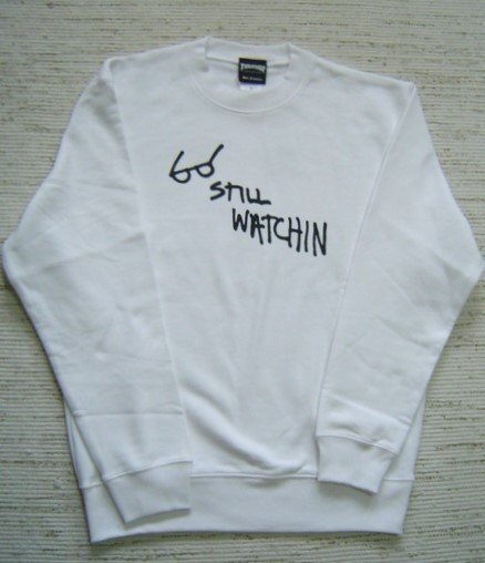 送料無料 セール25% THRASHER スラッシャー Still Watchin スウェット トレーナー 裏パイル 白 L TH94360PL メンズ ユニセックス拍卖