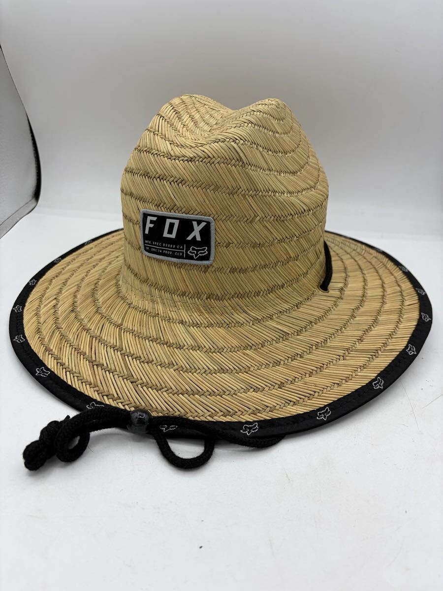 新品未使用 FOX RACING ストローハット NONSTOP KHAKI 麦わら帽子拍卖