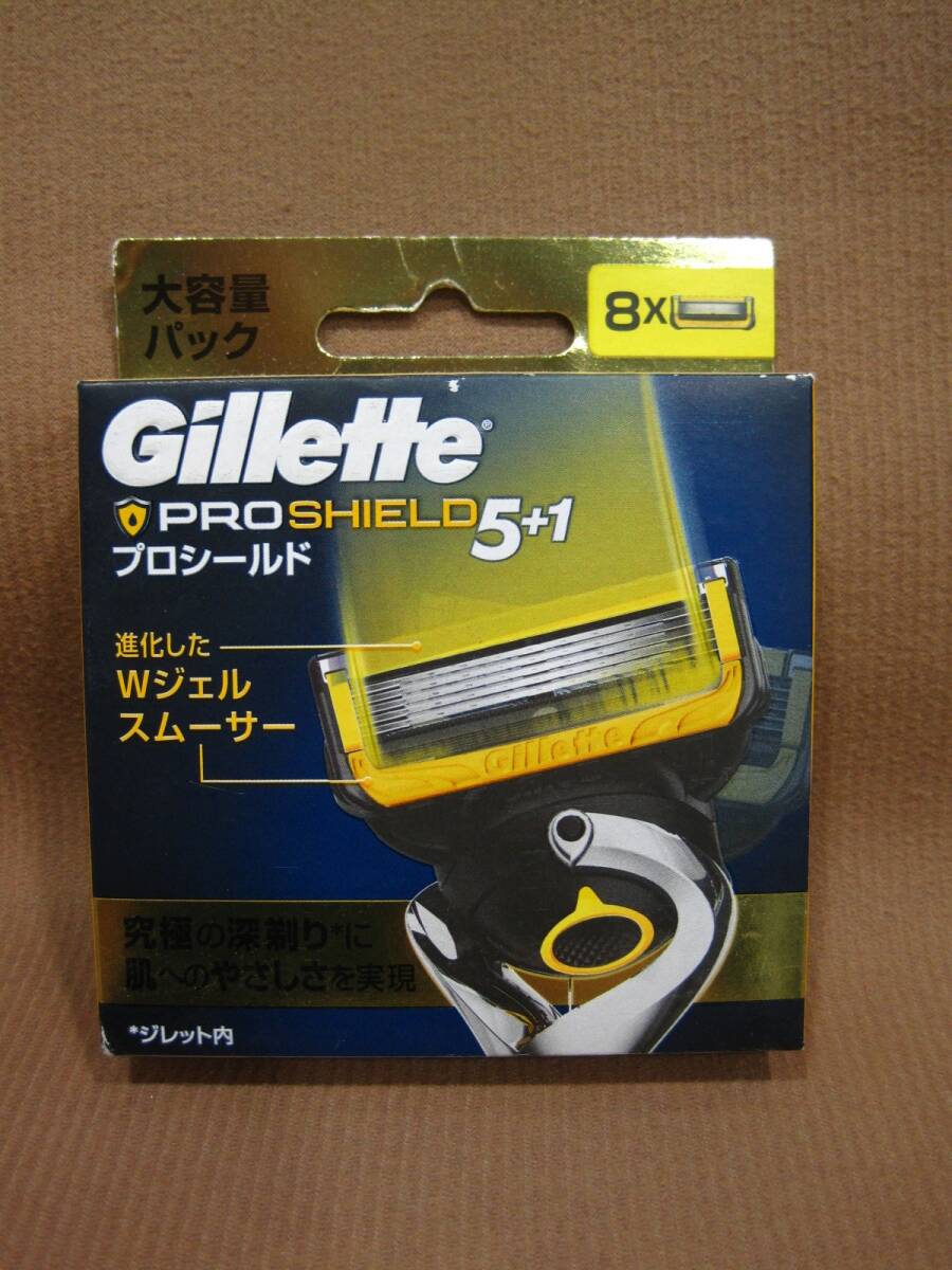 M3-381◇即決 未開封品 Gillette ジレット プロシールド 5+1 Wジェルスムーサー 替刃 8個入り拍卖