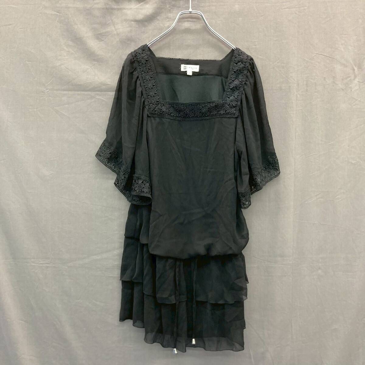 070909 291567-3 MICHEL KLEIN ワンピース ドレス ブラック系 38サイズ レディース拍卖