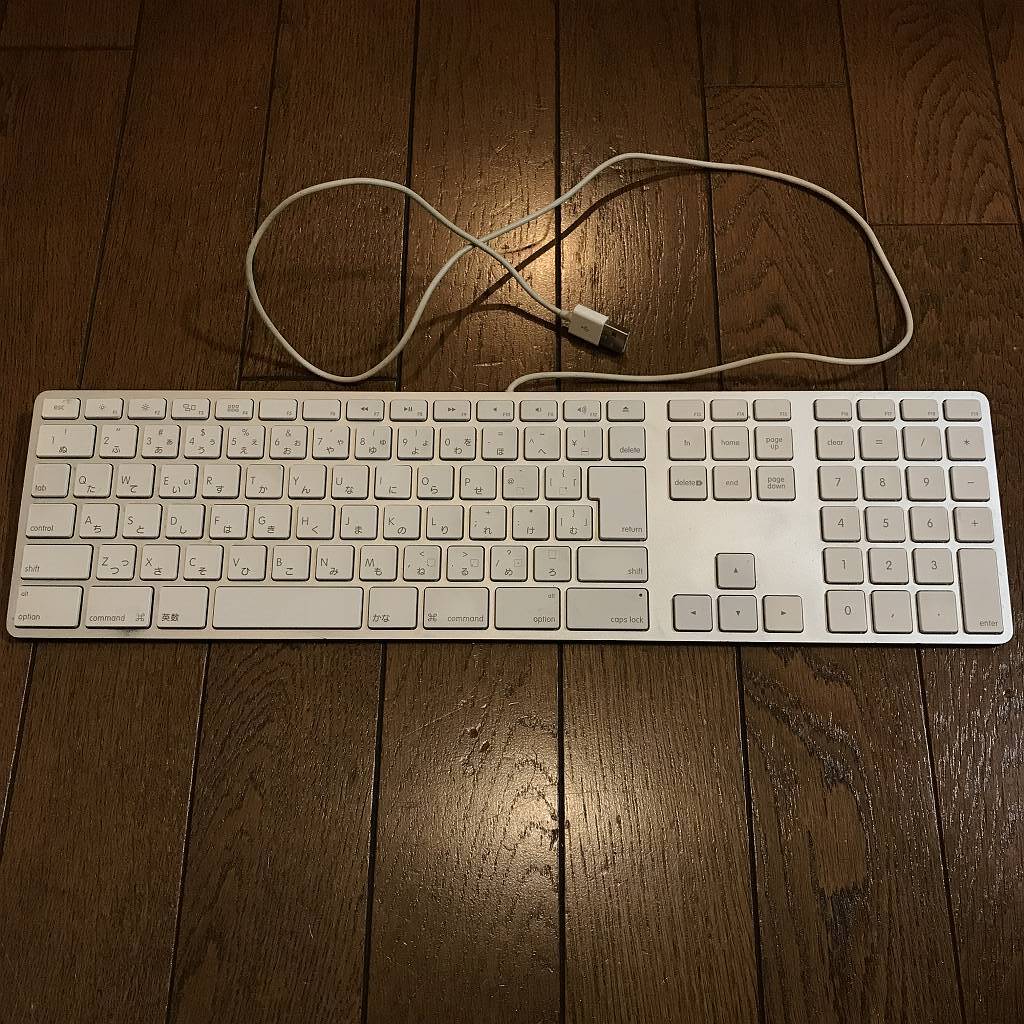 Apple 純正 USBキーボード A1243 日本語 テンキー付き拍卖