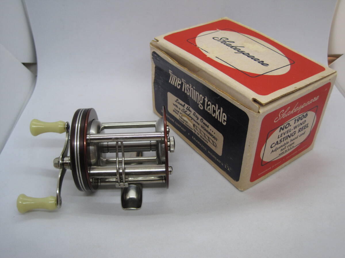 シェイクスピア Superior 1906 モデルED 1967年製 ダイレクトドライブリール 新品未使用箱入り フルオリジナル ビンテージリール拍卖