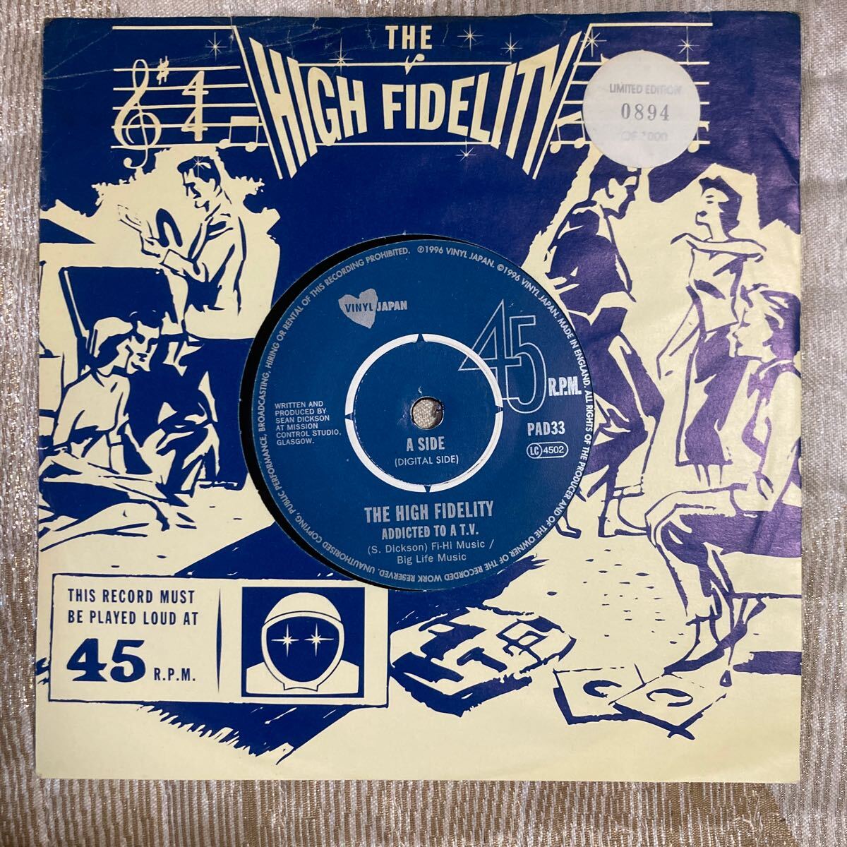 the high fidelity、plvic rock、indie rock、7インチレコード、ギターポップ拍卖