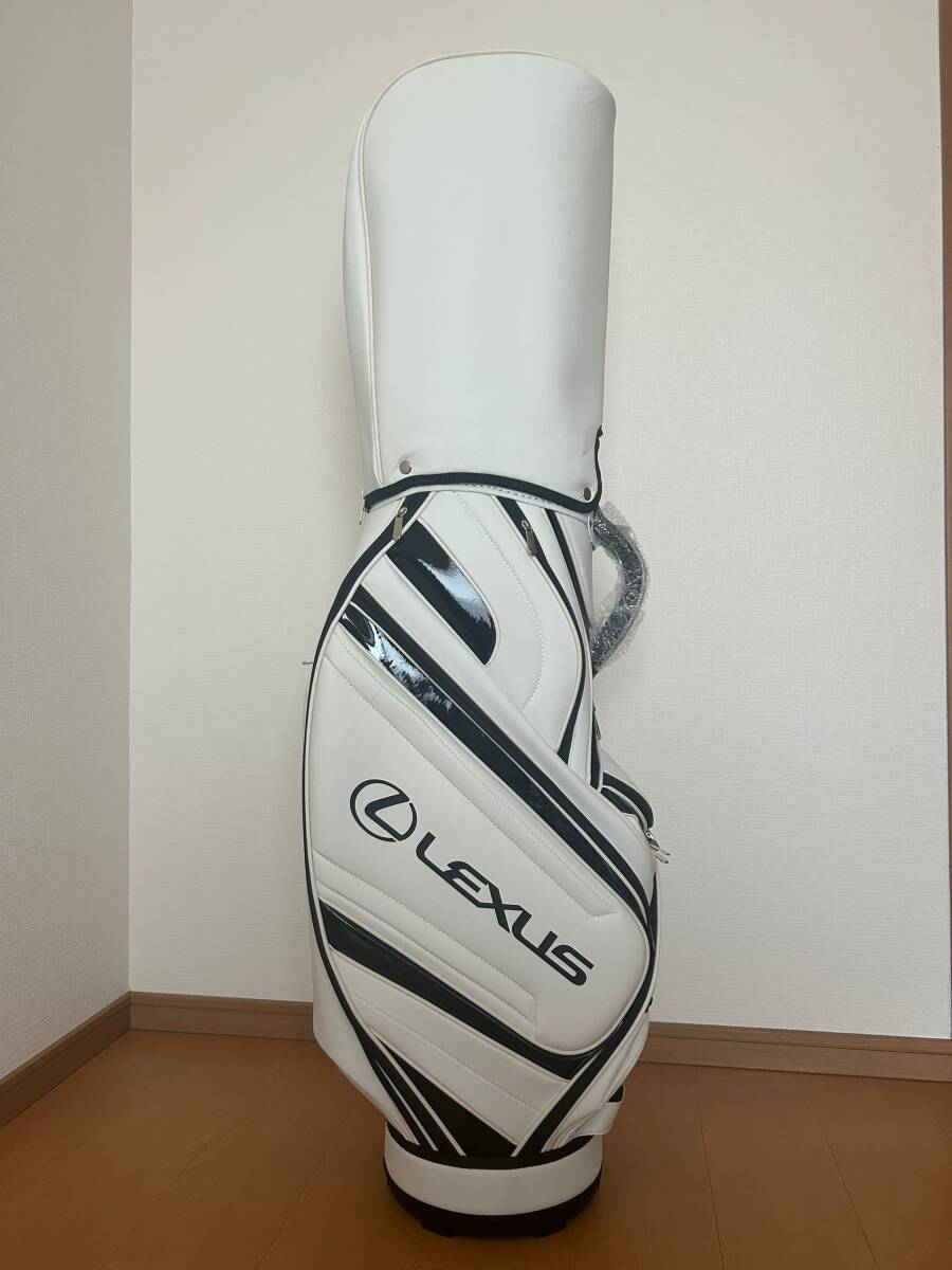 レクサス LEXUS 9.0型 4.0kg 防水機能 スタンド キャディバッグ ゴルフバッグ 高級感 ホワイト htm08拍卖