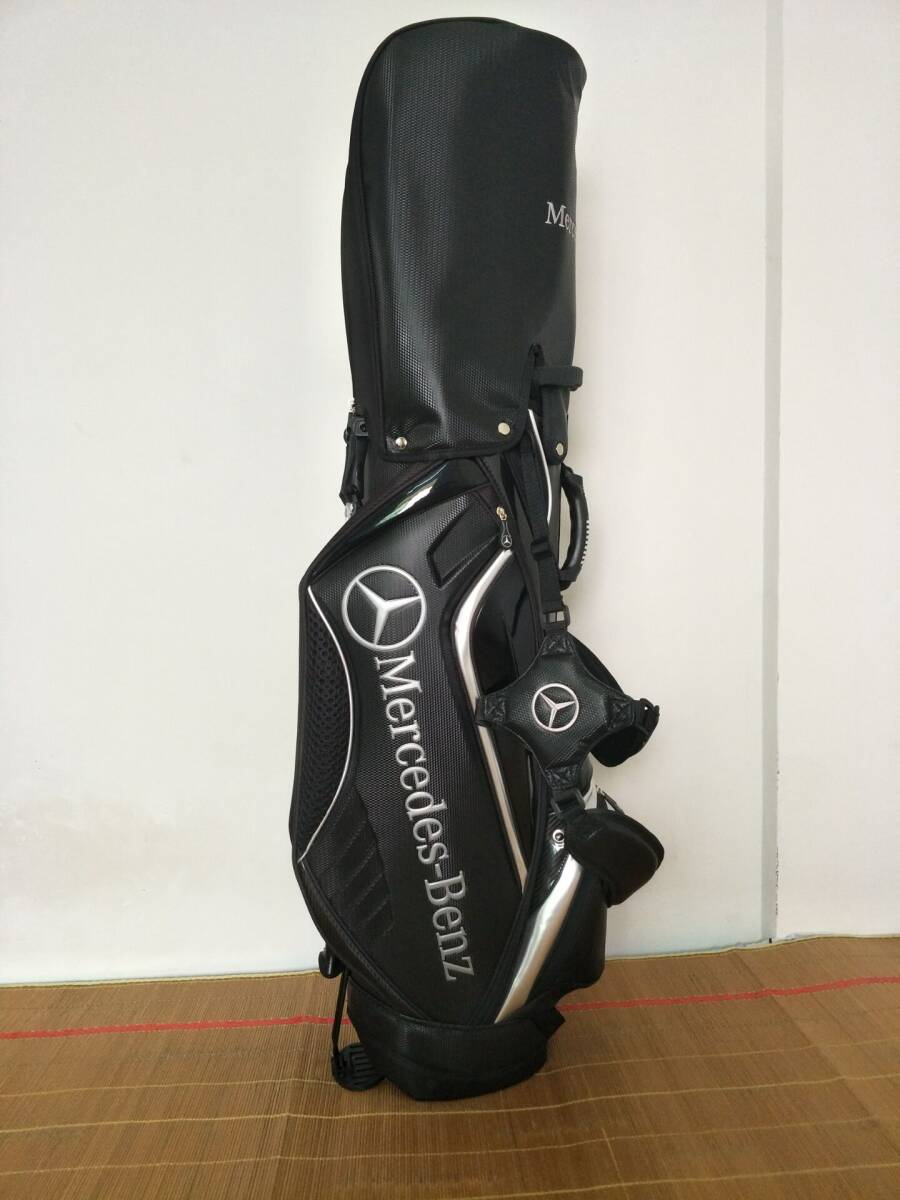 ベンツ Benz 9.0型 3.0kg 防水機能 キャディバッグ ゴルフバッグ 高級感 ブラック htm06拍卖
