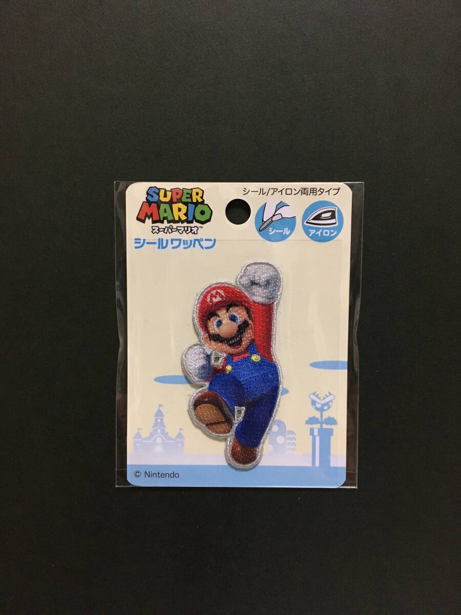 Nintendo/任天堂 スーパーマリオ シールワッペン☆彡 マリオ 刺繍 シール アップリケ 新品未開封品 稲垣服飾 SUPER MARIO MARIO拍卖