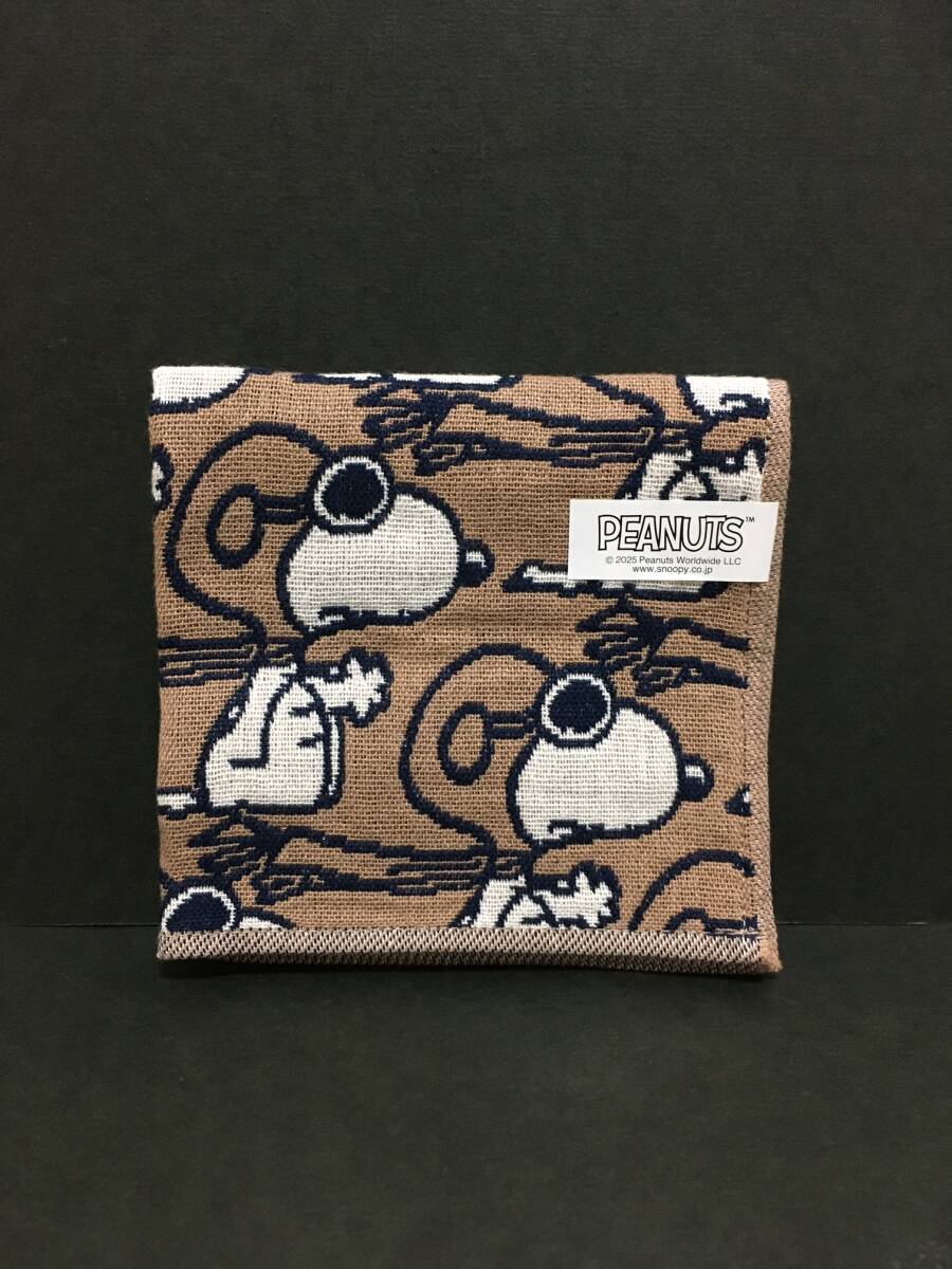 PEANUTS★スヌーピー 3重ガーゼハンカチ☆彡 ジョー・クール ベージュ☆ タオルハンカチ 新品 川辺 SNOOPY拍卖