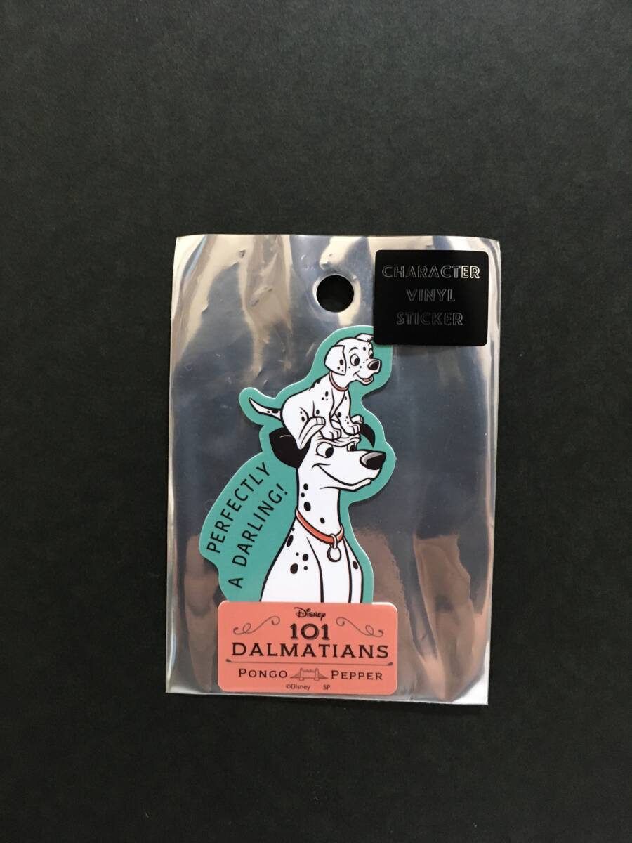 Disney/ディズニー キャラクターステッカー☆彡 101匹わんちゃん ポンゴとペッパー 耐性・耐水性 新品未開封品 スモール・プラネット拍卖