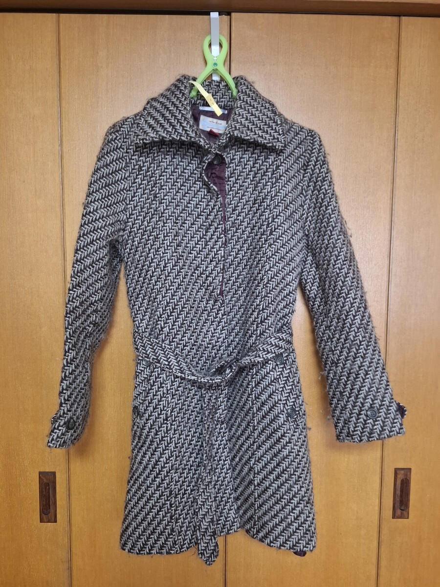 touche a tout ウール コート サイズ38 ヘリンボーン トゥーシェアトゥー スティルフラン 日本製 古着拍卖