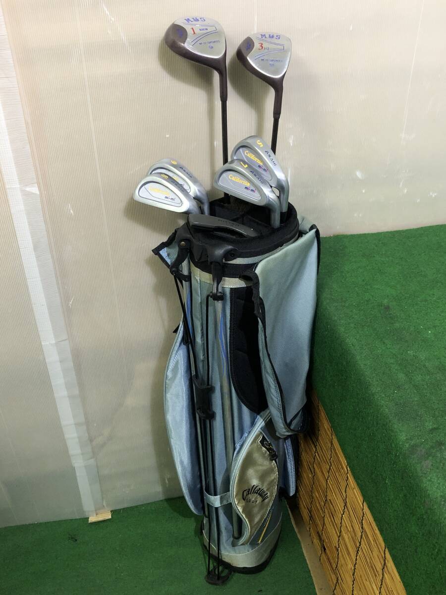 送料無料/おてがる配送☆レディース向け☆中古ゴルフクラブハーフセット☆メーカー混成 7本組〔5268〕※DRにへこみ/BGに使用感あり拍卖