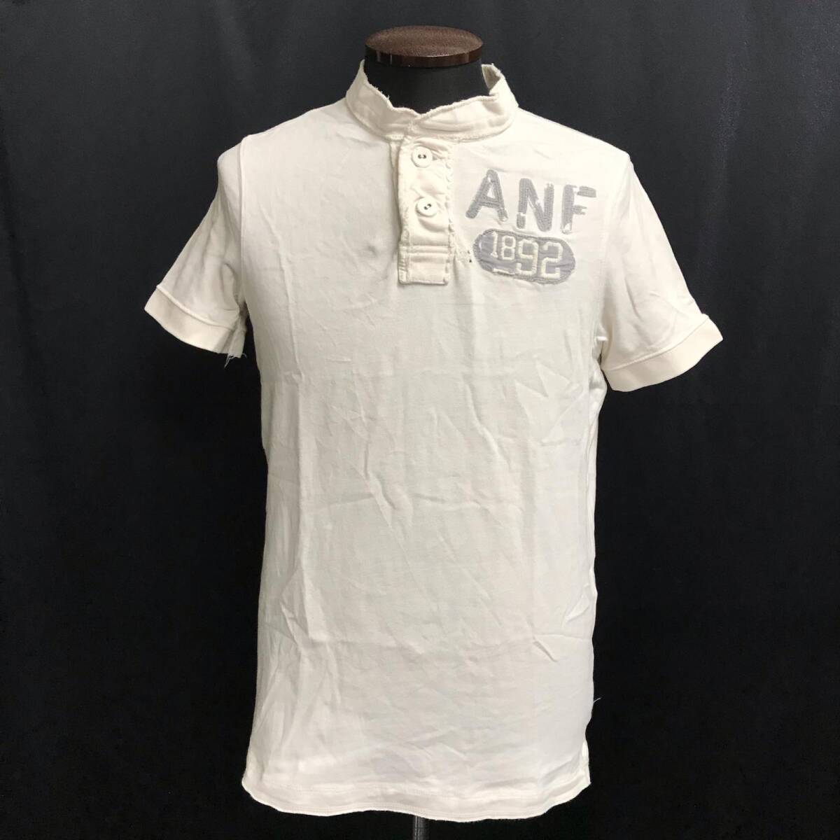 Abercrombie & Fitch【アバクロ 半袖 ポロシャツ メンズ【size:S/アイボリー/ivory】コットン Tops◆BJ102-i拍卖