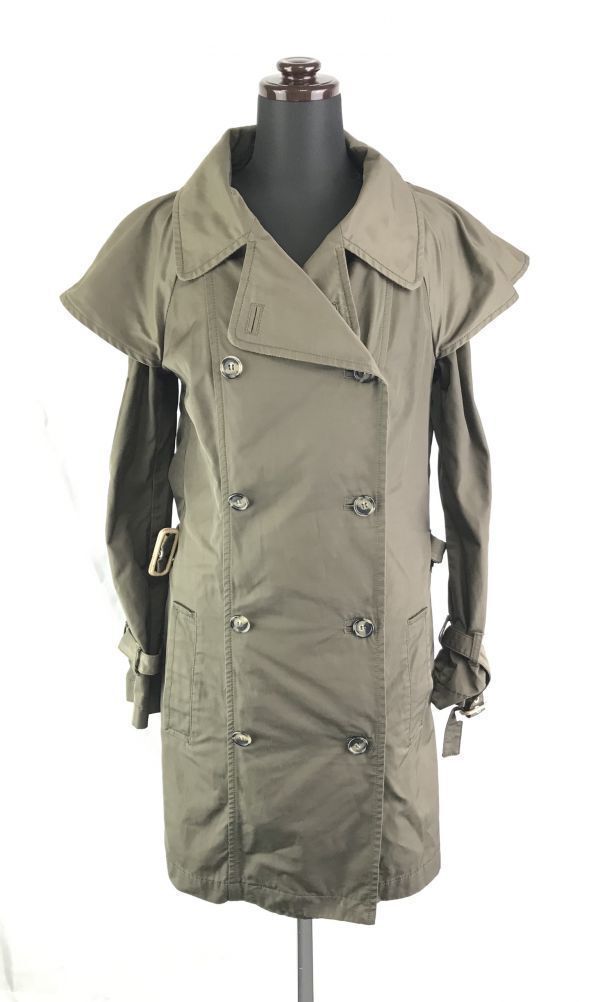 イタリア製★ラブ モスキーノ★トレンチコート/アウター【38/Wo size-M/カーキ】/ウエストベルト/LOVE MOSCHINO◆BC65W拍卖