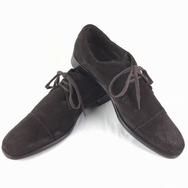 JOHN VARVATOS ジョンバルベイトス スウェードシューズ ストレートチップ size9.5M 27.0-27.5/メンズ//men's 菅NO.ZC-80拍卖