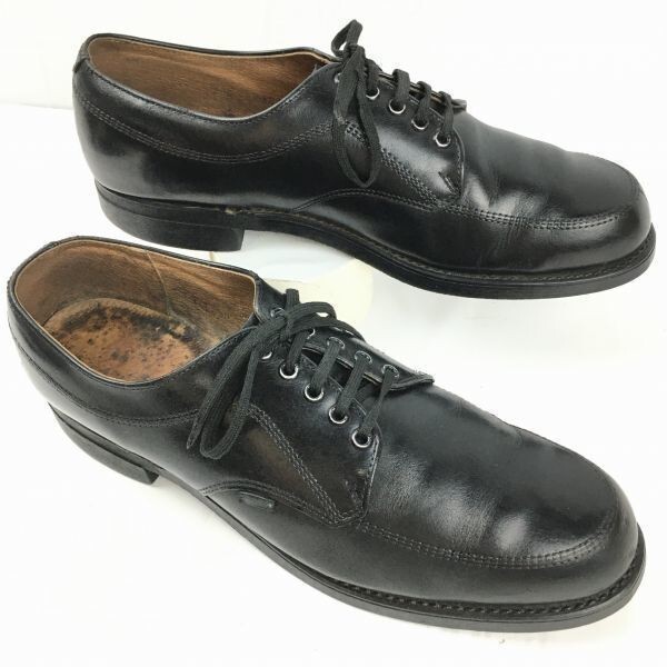 試着交換OK!希少USAVintage !WORK AMERICA ポストマンシューズ Uチップ ビジネスシューズ〈黒〉size10AA /メンズ 菅NO.WZG-119拍卖