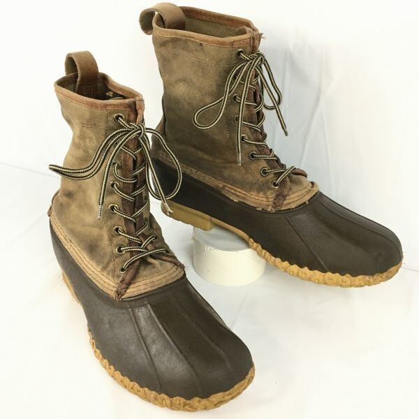 80s以前?USA製Vintage  L.L.BEAN ビーンブーツ size10M 27.5-28.0〈ブラウン/茶/BROWN〉スノーブーツ ハンティングブーツ 管No.V18拍卖