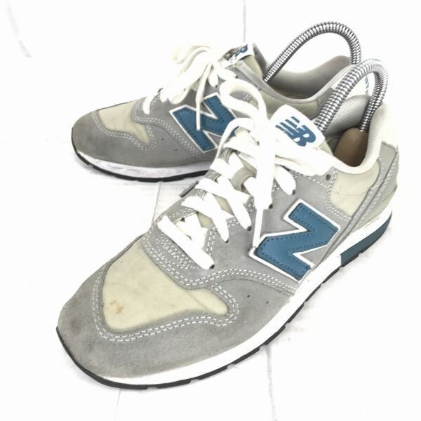 new balance★スエードスニーカー/MRL996FD REVLITE【メンズ/23.5/グレー×青】ニューバランス◆A-173拍卖