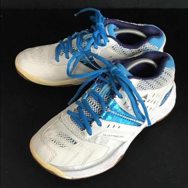 YONEX/ヨネックス★カーペットコート/アウターにも/ノンマーキングラバー/テニスシューズ【US7/23.5cm/白×青】Shoes/trainers◆bQ-446拍卖