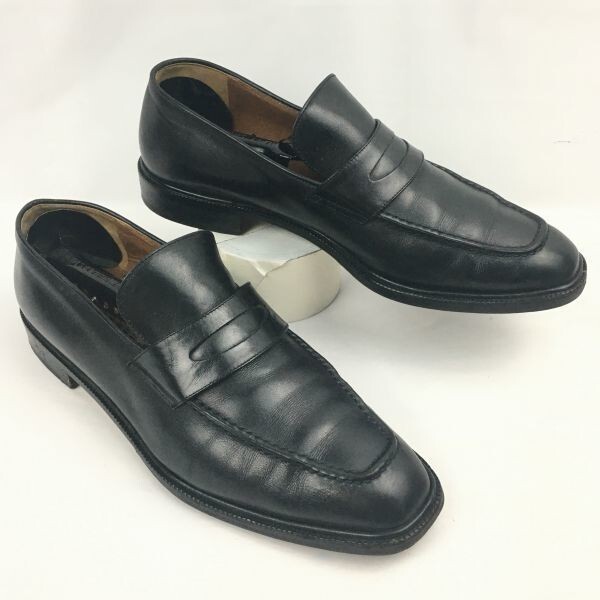 FRATELLI ROSSETTI/フラッテリロセッティ コインローファー/モカシン/黒/size40 25.0前後/メンズ/loafer shoes〕/men's 菅NO.WZF-152拍卖