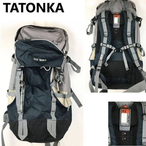 TATONKA/タトンカ★v1 ecosystem リュックサック/バックパック 黒×灰色 登山/アウトドア  backpack bag 管NO.YB29-8拍卖
