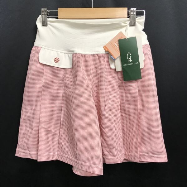 1.7万円/タグ付き新古品★グリーンクラブ/GREEN CLUBS★キュロット【7/レディースS/股下19cm/白×赤/white×red】ゴルフ/スカート◆cBH648拍卖