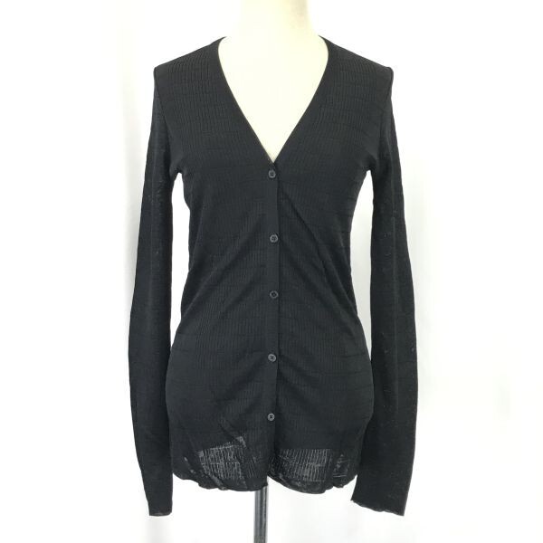 ラルフローレン/RALPH LAUREN★100%レーヨン/長袖カーディガン【レディースS/黒】Vネック/cardigan/Tops◆cBH375拍卖