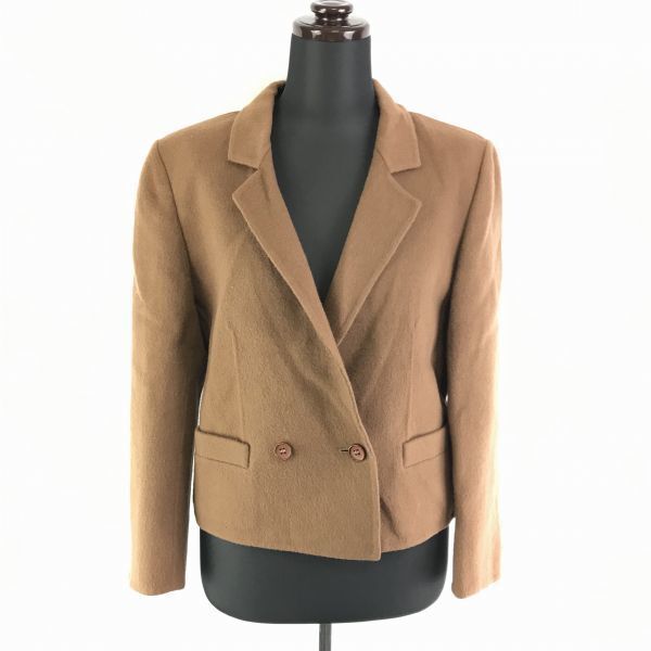 イタリア製★HERNO★ショート丈/ウールテーラードジャケット【42/Women's size-M/茶系】シンプル/両袖裏地/ヘルノ◆BC60L拍卖