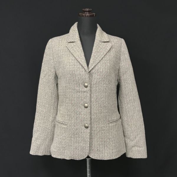 フランス製★PAUL&JOE★ウール/秋冬ブレザージャケット【38/Women's size -M/グレー系】シングル/3ボタン/ポール&ジョー◆BC308W拍卖